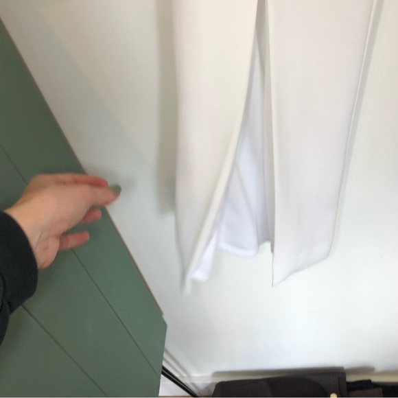 NWT Cache split front white pants | wedding | bride | tuxedo  | formal | Sz 6 - Picture 6 of 16